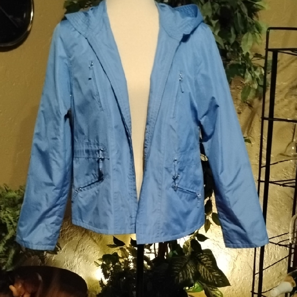 Dress Barn Kids Light Blue Hooded Jacket